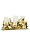 Buy_H2h_Gold Metal Butterfly Candle Holder_at_Aza_Fashions