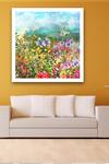 Shop_Krutik_Multi Color Archival Paper (230 Garden Reverie A Floral Symphony Of Painting_at_Aza_Fashions