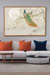 Buy_Krutik_Multi Color Archival Paper (230 Gsm) The Magnificent Peacock Painting_at_Aza_Fashions