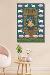 Buy_Krutik_Multi Color Canvas (410 Gsm) Shrinath Ji Timeless Pichwai Painting_at_Aza_Fashions