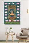 Krutik_Multi Color Canvas (410 Gsm) Shrinath Ji Timeless Pichwai Painting_Online_at_Aza_Fashions