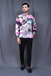 Buy_Arihant Rai Sinha_Multi Color Cotton, Silk Abstract Floral Print Shirt _at_Aza_Fashions