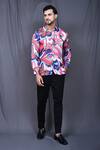 Buy_Arihant Rai Sinha_Multi Color Cotton Silk Printed Abstract Floral Shirt _at_Aza_Fashions