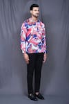 Arihant Rai Sinha_Multi Color Cotton Silk Printed Abstract Floral Shirt _at_Aza_Fashions