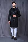 Buy Arihant Rai Sinha Black Silk, Cotton Embroidery Thread Kurta And Pant Set at Aza Fashions Buy_Arihant Rai Sinha_Black Silk, Cotton Embroidery Thread Kurta And Pant Set _at_Aza_Fashions