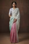 Buy_Dressfolk_Pink Tissue Handwoven Zari Work Saree _at_Aza_Fashions