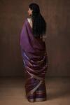 Shop_Dressfolk_Purple Tissue Zari Handwoven Stripe Pattern Saree _at_Aza_Fashions