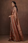 Buy_Dressfolk_Silver Tissue Handwoven Stripe Pattern Zari Saree  _Online_at_Aza_Fashions