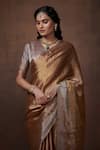 Buy_Dressfolk_Gold Tissue Zari Handwoven Saree _Online_at_Aza_Fashions