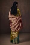 Shop_Dressfolk_Green Tissue Handwoven Zari Saree _at_Aza_Fashions