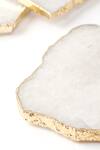 Serein Wellness White Quartz Stone Coaster Set Of 4 Online at Aza Fashions Serein Wellness_White Quartz Stone Coaster Set Of 4_Online_at_Aza_Fashions