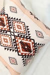 Buy_H2H_White Cotton Satin Printed Aztec Cushion Cover Single Pc_at_Aza_Fashions