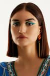 Buy_Prachi Gupta_Multi Color Long Acrylic Earrings _at_Aza_Fashions