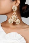 Buy_Vaidaan_Gold Plated Stones Shubhika Dangler Earrings_at_Aza_Fashions
