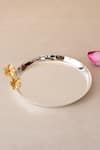 The Decor Remedy_Silver Pure Brass Blossom Pooja Thali Of 5 _Online_at_Aza_Fashions