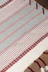 Shop_Logam_Multi Color Aluminium Herringbone Stripe Throw _at_Aza_Fashions