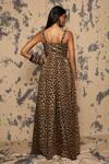 Shop Rara Avis Brown Viscose Cheetah Sweetheart Bralette Maxi Dress at Aza Fashions Shop_Rara Avis_Brown Viscose Cheetah Sweetheart Bralette Maxi Dress_at_Aza_Fashions