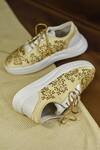 Shop_Around Always_Gold Yuki Embroidered Sneakers _at_Aza_Fashions