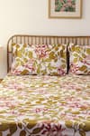 Buy_House This_Pink 100% Cotton Moringa King Bedsheet Set_at_Aza_Fashions