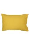 Shop_House This_Yellow 100% Cotton Piyambu Double Bedsheet Set_Online_at_Aza_Fashions