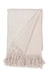 Shop_House This_Beige 100% Cotton Knitted Nilgiri Plain Throw _at_Aza_Fashions