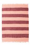 Shop_House This_Red 100% Cotton Palolem Recycle Chindi Rectangle Shaped Rug_at_Aza_Fashions