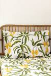 Shop_House This_Yellow 100% Cotton Printed Amra Rectangle Shaped Bedsheet Set_at_Aza_Fashions
