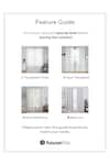 House This_White 100% Polyester Indus Semi Opaque Door Curtain _at_Aza_Fashions