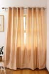 Buy_House This_Gold 100% Polyester Kaveri Semi Opaque Door Curtain _at_Aza_Fashions