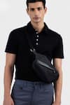 Buy_Perona_Black Cotton Hernan Polo Tee _Online_at_Aza_Fashions