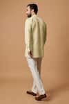 Shop_BUBBER COUTURE_Beige Cotton Silk Plain Omair Shirt Kurta _at_Aza_Fashions