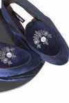 Buy_Shradha Hedau Footwear Couture_Blue Duke Embellished Shoes _Online_at_Aza_Fashions