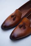 Shradha Hedau Footwear Couture_Brown Dario Tassel Detailed Loafers _Online_at_Aza_Fashions