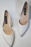 Shop_Shradha Hedau Footwear Couture_White Larisa Round Toe Heels _at_Aza_Fashions