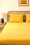 Buy_House This_Yellow 100% Cotton Piyambu Double Bedsheet Set_at_Aza_Fashions