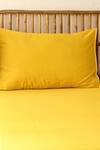 Shop_House This_Yellow 100% Cotton Piyambu Double Bedsheet Set_at_Aza_Fashions