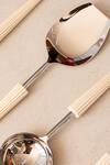 Shop_The Decor Remedy_Silver Brass Alloy Serving Spoons Of 6_at_Aza_Fashions