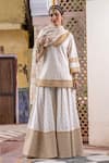 Buy Gulabo Jaipur White Cotton, Kota Doria Sequins, Patti, Thread And Kurta Sharara Set Online at Aza Fashions Buy_Gulabo Jaipur_White Cotton, Kota Doria Sequins, Patti, Thread And Kurta Sharara Set_Online_at_Aza_Fashions