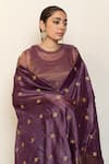 Shop_Nirjara_Purple , Cotton, , Zareen Kurta Set With Dupatta 