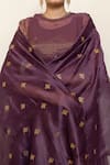 Nirjara_Purple , Cotton, , Zareen Kurta Set With Dupatta _Online