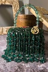 Buy Green Embellished Crystal Butterfly Tasselled Bag by BAG HEAD ...