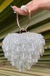Buy_Bag Head_White Crystals Tassel Heart Handbag _Online_at_Aza_Fashions