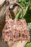 Buy_BAG HEAD_Pink Crystal Embellished Potli _at_Aza_Fashions