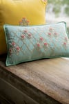 Shop_Aarti Sethia_Green Cotton Embroidered Mehraab Cushion Cover Single Pc _at_Aza_Fashions