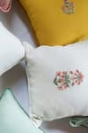 Shop_Aarti Sethia Studio_White Cotton Embroidered Bahar Cushion Cover Single Pc _Online_at_Aza_Fashions