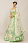 Shop_Gopi Vaid_Ivory Lehenga And Blouse Georgette Embroidered Hand Alani Bridal Set _at_Aza_Fashions