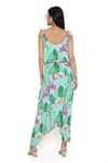 Shop_Payal Singhal_Blue Crepe Print Kuno Scoop Neck Jumpsuit _at_Aza_Fashions