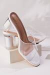 House Of Vian_White Marilyn Transparent Strap Heels_Online_at_Aza_Fashions
