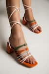 Buy_House of Vian_Multi Color Sarah Contrast Strappy Heels _at_Aza_Fashions