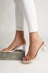Buy_House Of Vian_White Marilyn Transparent Strap Heels_at_Aza_Fashions